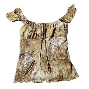 Y2k fairy milkmaid top